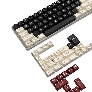 Amazon | ゲーミングキーキャップ PBT ダブルショット 丸形 二色